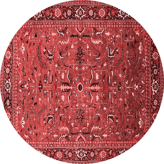 Machine Washable Oriental Red Traditional Rug, wshurb2343red