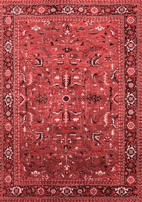 Oriental Red Traditional Rug, urb2343red