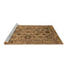 Sideview of Machine Washable Oriental Brown Traditional Rug, wshurb2344brn