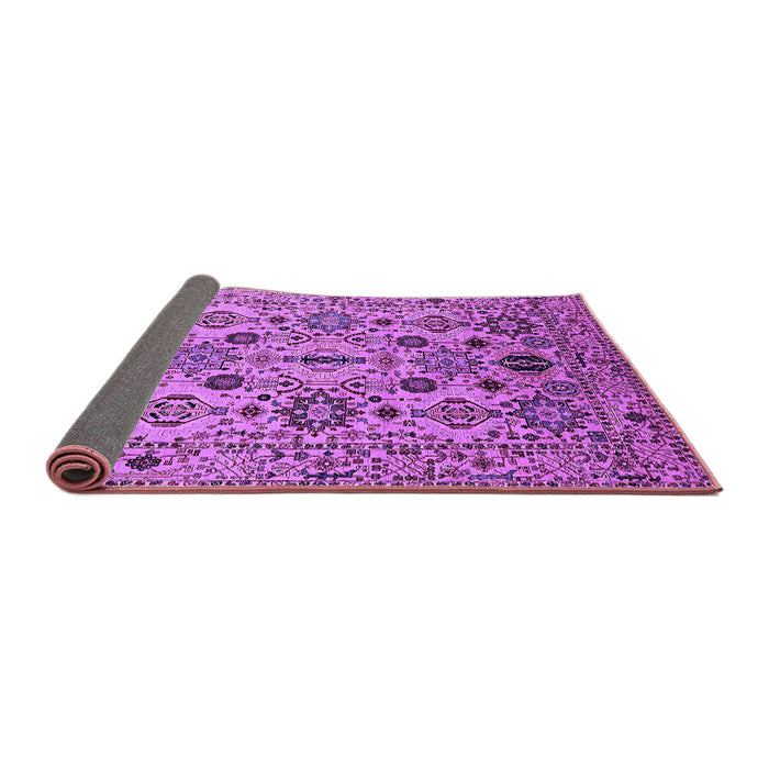 Sideview of Oriental Purple Traditional Rug, urb2344pur