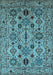 Oriental Light Blue Traditional Rug, urb2344lblu