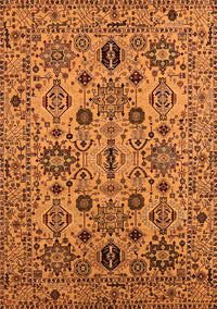 Oriental Orange Traditional Rug, urb2344org