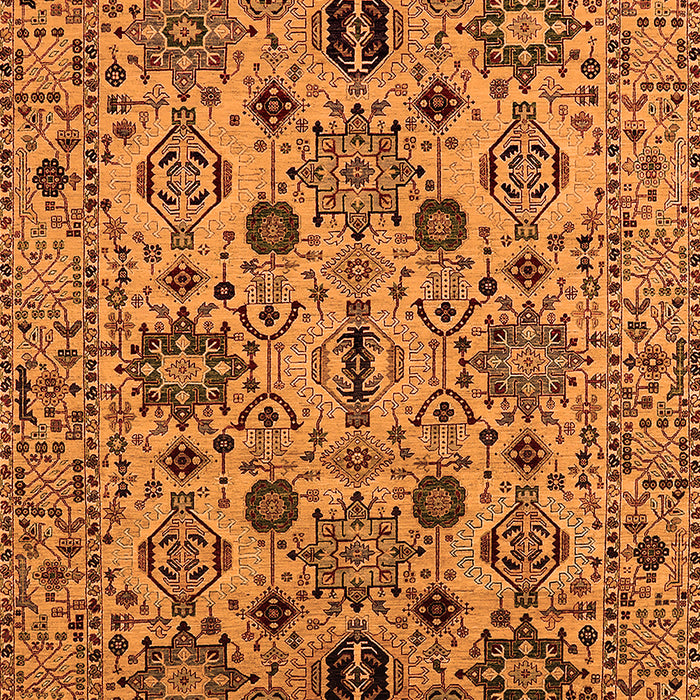 Oriental Orange Traditional Rug, urb2344org