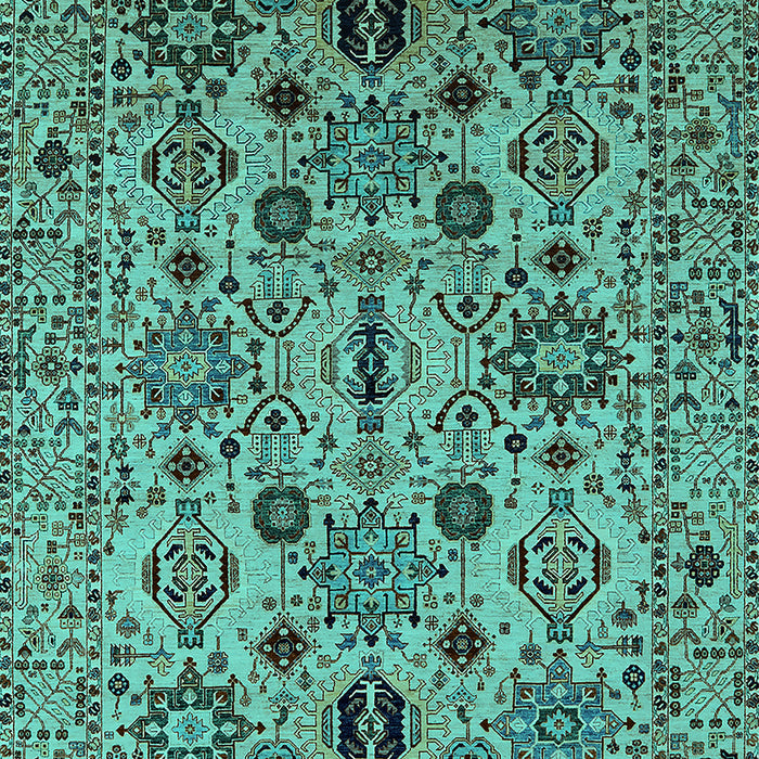 Oriental Turquoise Traditional Rug, urb2344turq