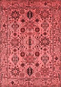 Oriental Red Traditional Rug, urb2344red