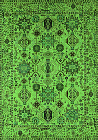 Oriental Green Traditional Rug, urb2344grn