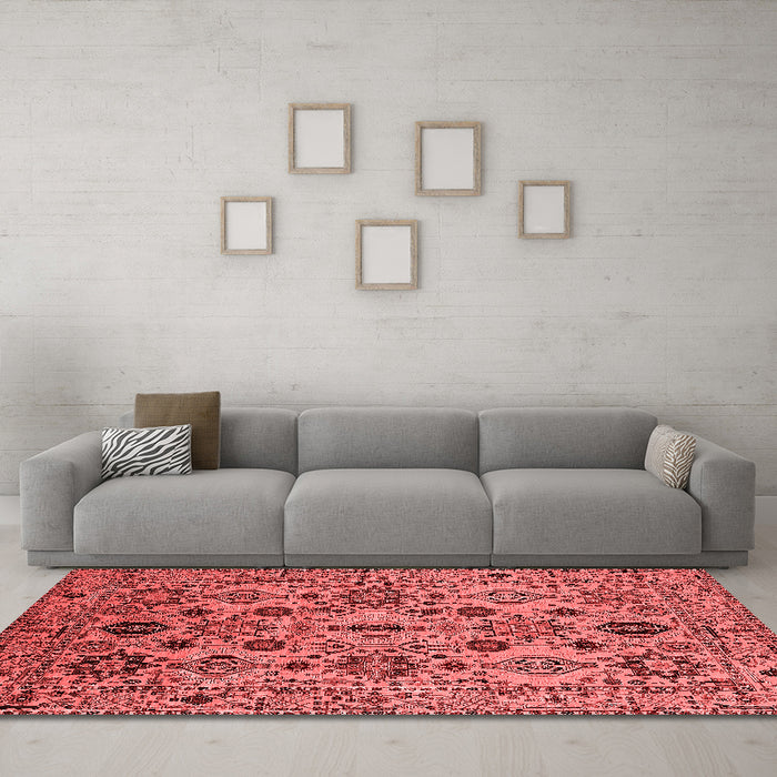 Traditional Red Washable Rugs