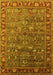 Oriental Yellow Traditional Rug, urb2345yw