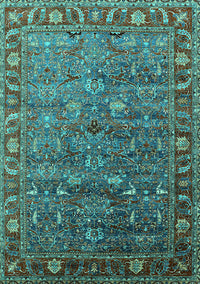 Oriental Turquoise Traditional Rug, urb2345turq