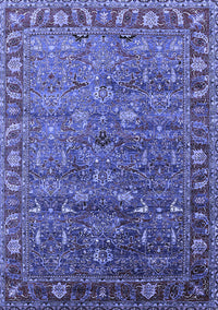 Oriental Blue Traditional Rug, urb2345blu