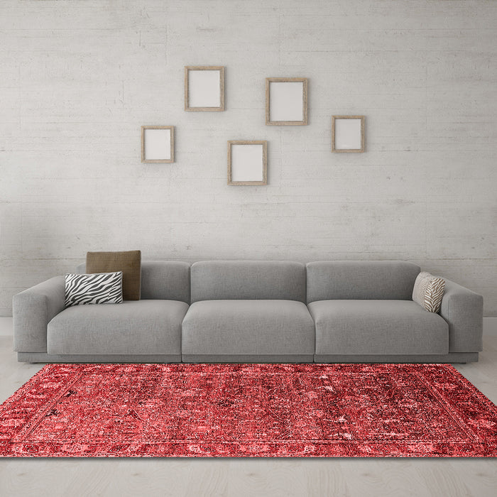 Traditional Red Washable Rugs