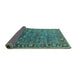 Sideview of Oriental Turquoise Traditional Rug, urb2345turq