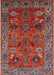 Mid-Century Modern Rose Purple Oriental Rug, urb2346