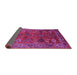 Sideview of Oriental Pink Traditional Rug, urb2346pnk