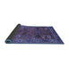 Sideview of Oriental Blue Traditional Rug, urb2346blu