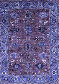 Oriental Blue Traditional Rug, urb2346blu