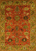 Oriental Yellow Traditional Rug, urb2346yw