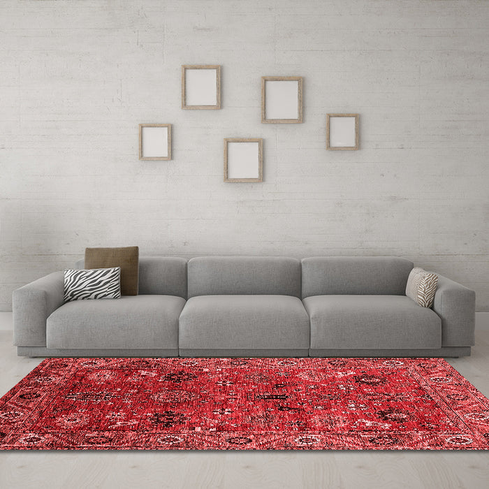 Traditional Red Washable Rugs
