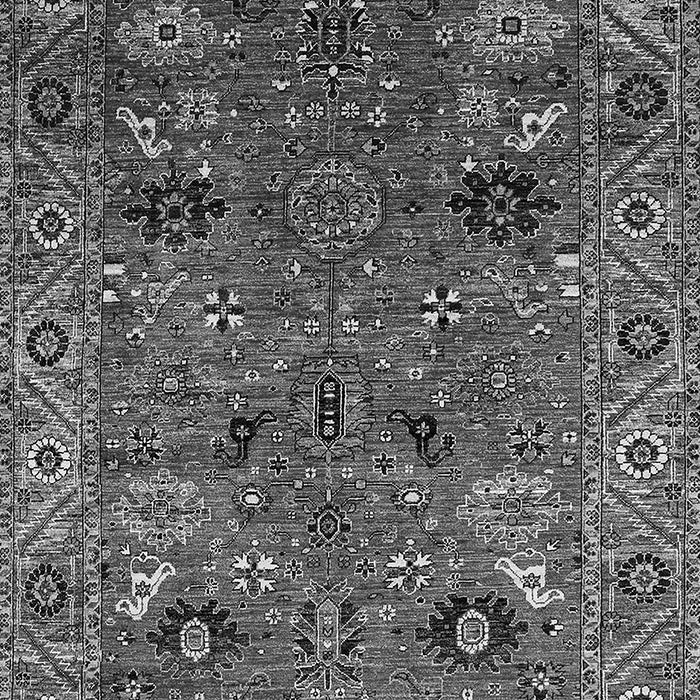 Machine Washable Oriental Gray Traditional Rug, wshurb2346gry