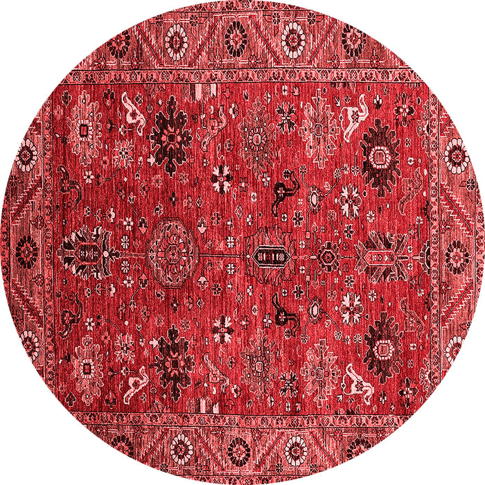 Machine Washable Oriental Red Traditional Rug, wshurb2346red
