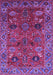 Machine Washable Oriental Purple Traditional Area Rugs, wshurb2346pur