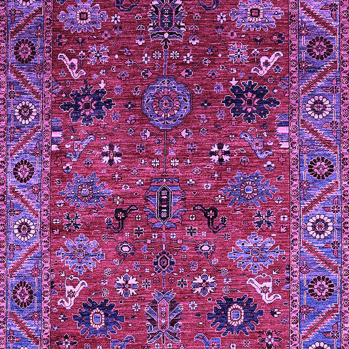 Machine Washable Oriental Purple Traditional Area Rugs, wshurb2346pur