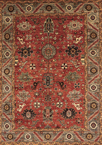 Oriental Brown Traditional Rug, urb2346brn