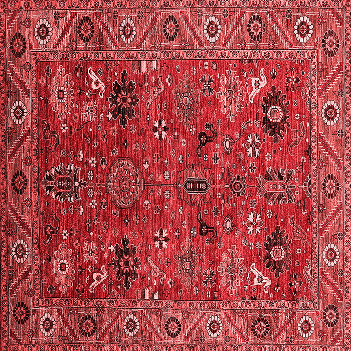 Machine Washable Oriental Red Traditional Rug, wshurb2346red