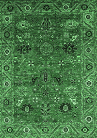 Oriental Emerald Green Traditional Rug, urb2346emgrn