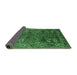 Sideview of Oriental Emerald Green Traditional Rug, urb2346emgrn