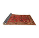 Sideview of Oriental Orange Traditional Rug, urb2346org