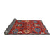 Sideview of Mid-Century Modern Rose Purple Oriental Rug, urb2347