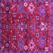 Square Oriental Pink Industrial Rug, urb2347pnk