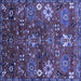 Square Oriental Blue Industrial Rug, urb2347blu