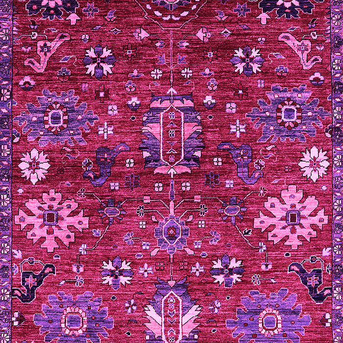 Machine Washable Oriental Pink Industrial Rug, wshurb2347pnk