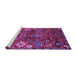 Sideview of Machine Washable Oriental Purple Industrial Area Rugs, wshurb2347pur