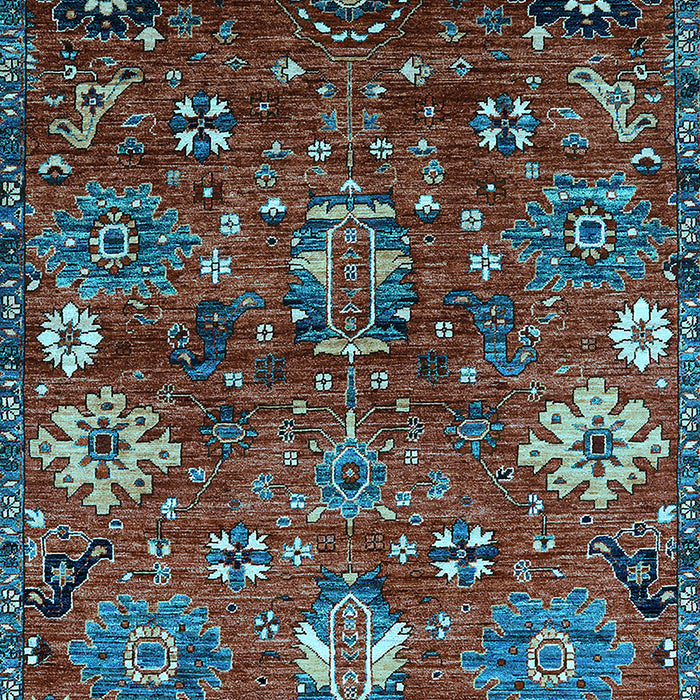 Oriental Light Blue Industrial Rug, urb2347lblu