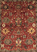 Machine Washable Oriental Brown Industrial Rug, wshurb2347brn