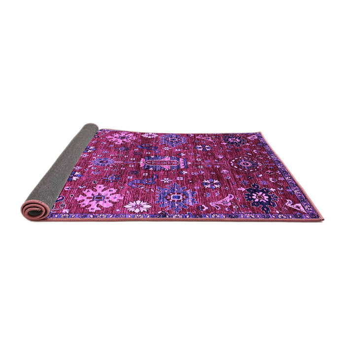 Sideview of Oriental Purple Industrial Rug, urb2347pur