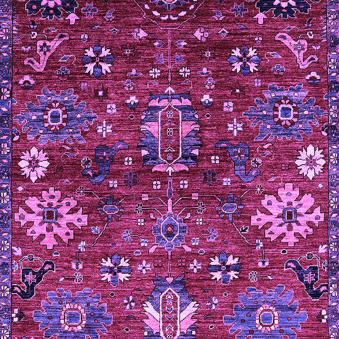Machine Washable Oriental Purple Industrial Area Rugs, wshurb2347pur