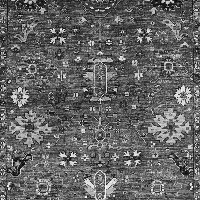Machine Washable Oriental Gray Industrial Rug, wshurb2347gry