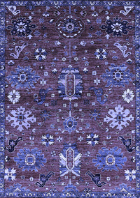 Oriental Blue Industrial Rug, urb2347blu