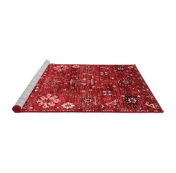 Industrial Red Washable Rugs