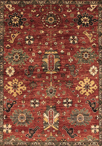 Oriental Brown Industrial Rug, urb2347brn