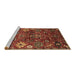 Sideview of Machine Washable Oriental Brown Industrial Rug, wshurb2347brn