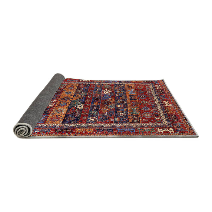 Sideview of Mid-Century Modern Rose Purple Oriental Rug, urb2348