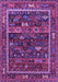 Machine Washable Oriental Purple Industrial Area Rugs, wshurb2348pur