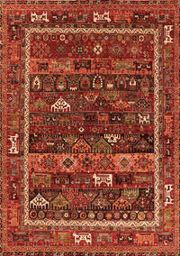 Oriental Orange Industrial Rug, urb2348org