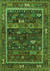 Oriental Green Industrial Rug, urb2348grn