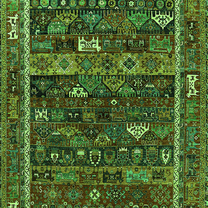 Oriental Green Industrial Rug, urb2348grn